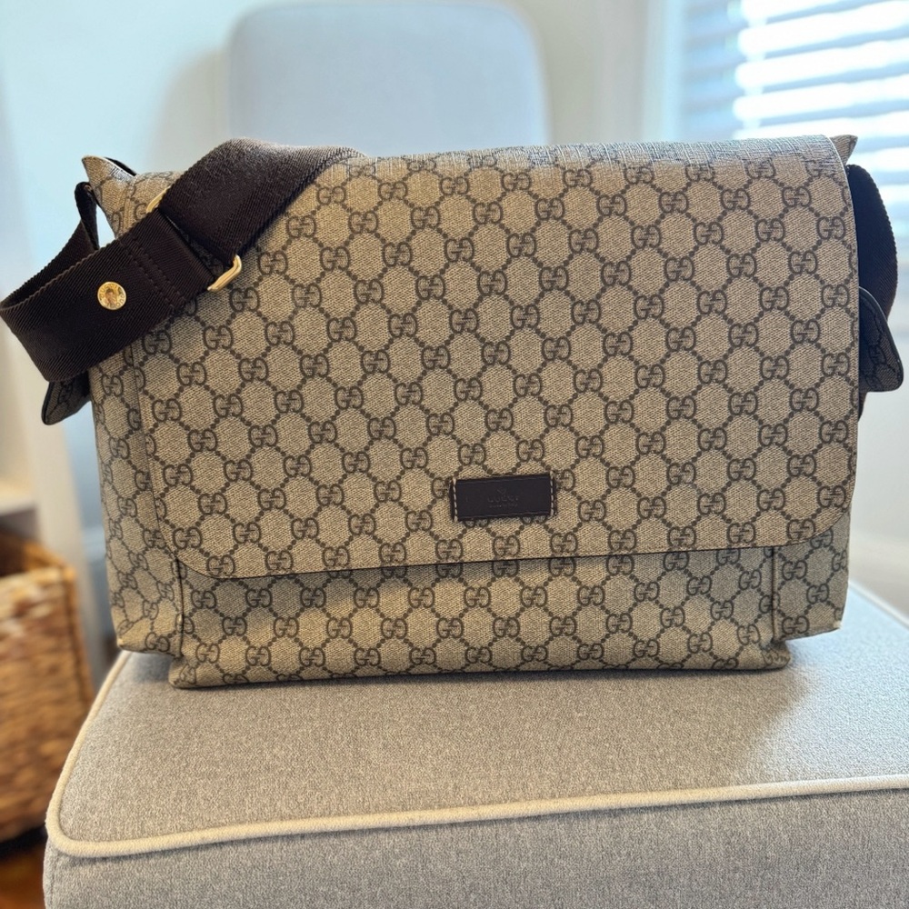 GUCCI GG Supreme Diaper Bag